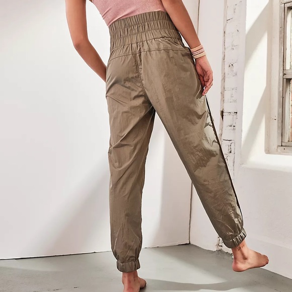 NWT Free People Olive Green Track Joggers - Picture 3 of 3